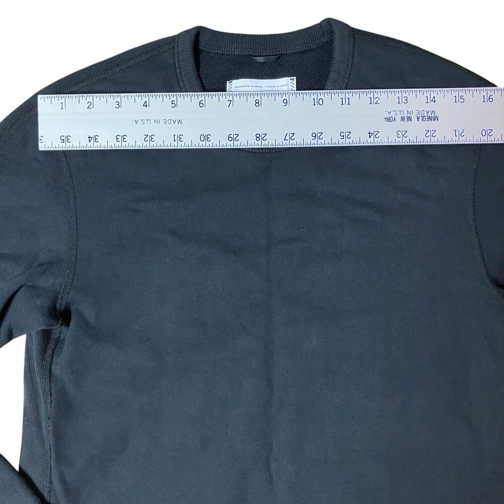 Reigning Champ Mens S Black‎ Cotton Crewneck Sweatshirt Logo Athletic Streetwear - Picture 8 of 12